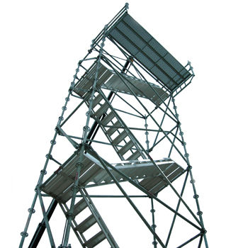 Andamio fijo - ACCESS TOWER - DACAME, S.L. - de fachada / modular / con escalera
