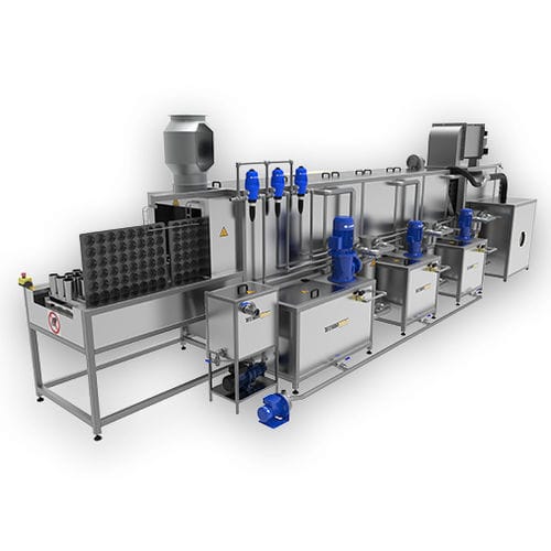 Sistema de lavado con transportador - TechLine CNV series - TECHNOWASH S.A. - por aspersión / en seco / automático
