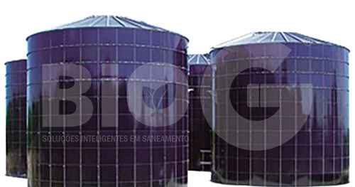 Depósito de acero - Bio água engenharia - de almacenaje / de decantado / para aguas residuales