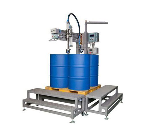 Llenadora semiautomática - Shanghai Npack Automation Equipment Co.,ltd - de barriles / IBC / para productos fitosanitarios