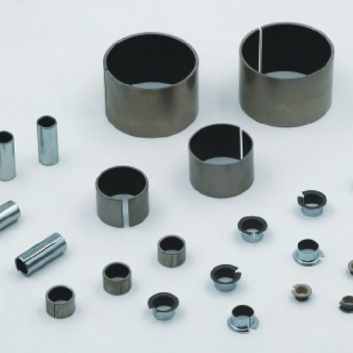 Cojinete liso cilíndrico - CSB-35 - Zhejiang Changsheng Sliding Bearing Co., Ltd. - con brida / de acero inoxidable / de PTFE