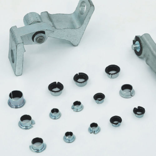 Cojinete liso cilíndrico - CSB-35FM - Zhejiang Changsheng Sliding Bearing Co., Ltd. - con brida / de acero inoxidable / de malla de acero inoxidable