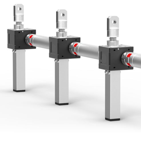 Sistema de elevación eléctrico - Lim-Tec (Beijing) Transmission Equipment Co., Ltd. - con cilindro mecánico / síncrono / para ajuste continuo en altura