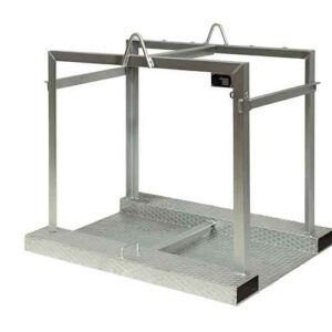Palé para botella de gas - PBO 08Z - Justrite Italia SRL - de acero galvanizado / de transporte / de almacenamiento
