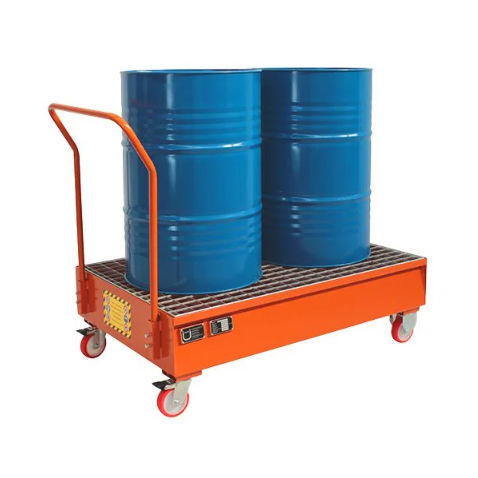 Carro de retención - ECO CR series  - Justrite Italia SRL - de acero / con plataforma / portabidones