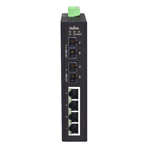 Conmutador Ethernet no administrable - RPT-1006 series - Sbjlink/Subject Link Inc. - 10/100BaseT(X) / 6 puertos / en riel DIN