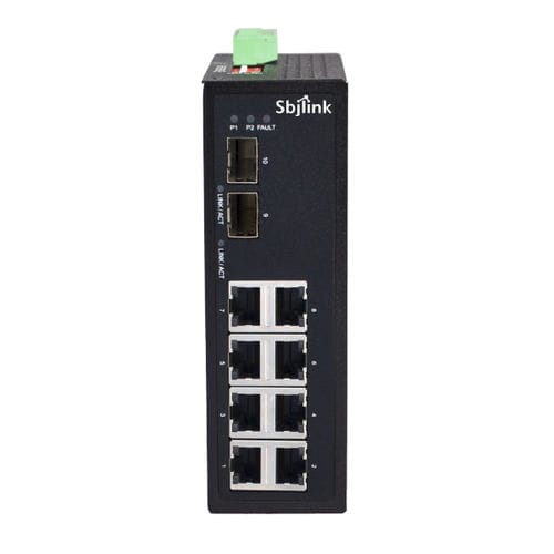 Conmutador Ethernet no administrable - RPT-1010G-2F-X4 - Sbjlink/Subject Link Inc. - 10 puertos / Gigabit Ethernet / en riel DIN