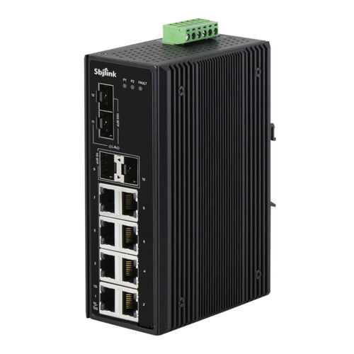 Conmutador Ethernet no administrable - RPT-1012X-4F-X4  - Sbjlink/Subject Link Inc. - 12 puertos / Gigabit Ethernet / en riel DIN