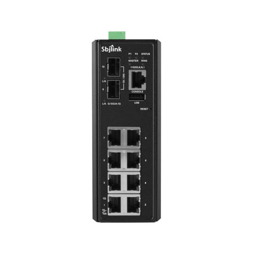 Conmutador Ethernet administrable - RPT-2010X-2F-X4 - Sbjlink/Subject Link Inc. - 10 puertos / Gigabit Ethernet / en riel DIN