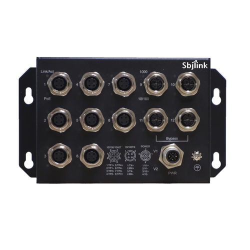 Conmutador Ethernet no administrable - RPT-M1812P-4G-T-X2 - Sbjlink/Subject Link Inc. - 12 puertos / 10/100BaseT(X) / Gigabit Ethernet