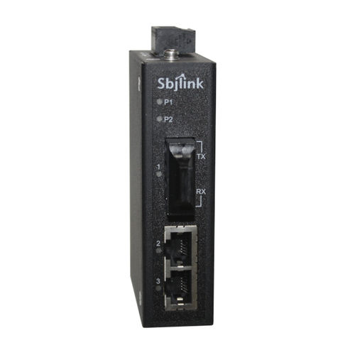 Convertidor industrial - HNT-1402FM/FS-T-X6R - Sbjlink/Subject Link Inc. - de medios / de Ethernet a fibra óptica / en riel DIN