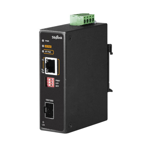Convertidor industrial - HNT-1401GH-X4 - Sbjlink/Subject Link Inc. - de medios / de Gigabit Ethernet a fibra óptica / para riel DIN