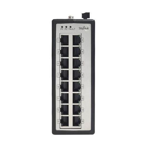Conmutador Ethernet industrial - RPT-1016-T-X6M - Sbjlink/Subject Link Inc. - no administrable / 16 puertos / en riel DIN