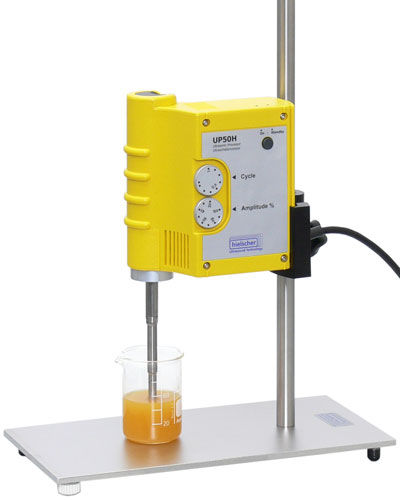 Agitador de laboratorio de hélice - UP50H  - Hielscher - analógico / para vasos de precipitados / compacto