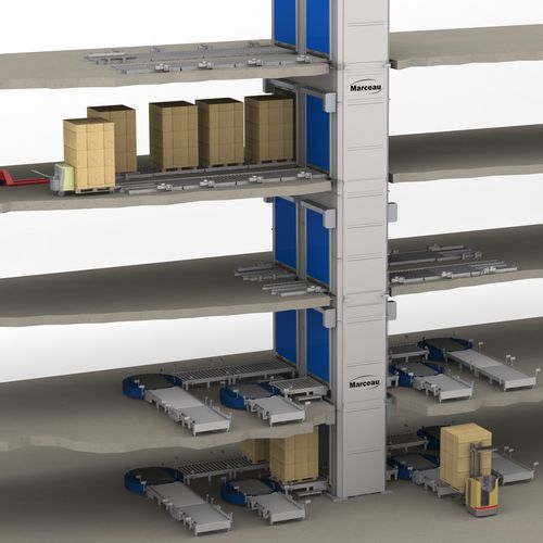 Ascensor automático - Montepal® EL series - MARCEAU - para material de construcción / de columna
