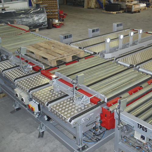 Transportador con cadena - TFC series - MARCEAU - horizontal / de transferencia / para palés