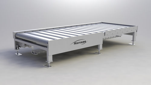 Transportador de rodillos motorizados - CRM series - MARCEAU - horizontal / de transporte / para palés
