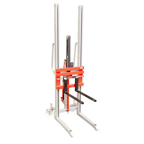 Apiladora semieléctrica - LEV300 - Manuvit - manual / con operador a pie / para barriles