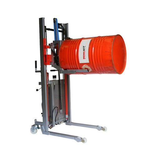 Volteador hidráulico - LEV600-p20 - Manuvit - de bidón / para carretilla elevadora
