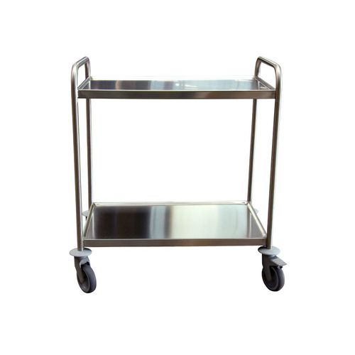 Carretilla de transporte - Manuvit - de acero inoxidable / de poliuretano / 2 niveles