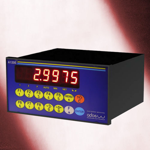 Indicador de pesaje digital - A120E - ADOS - visualizador LCD / con visualizador led / en riel DIN