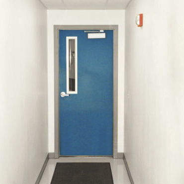 Puerta abatible - CR 1400 - TMI, LLC - de acero inoxidable / de polietileno / para interior