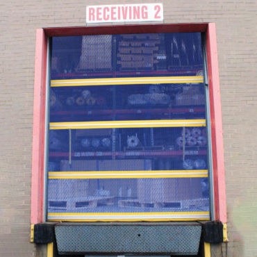 Puerta enrollable - BP series - TMI, LLC - de aluminio / para interior / de seguridad