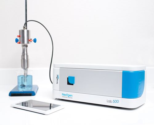 Dispersador por ultrasonidos - Lab500 - SinapTec - continuo / para laboratorio / de líquidos