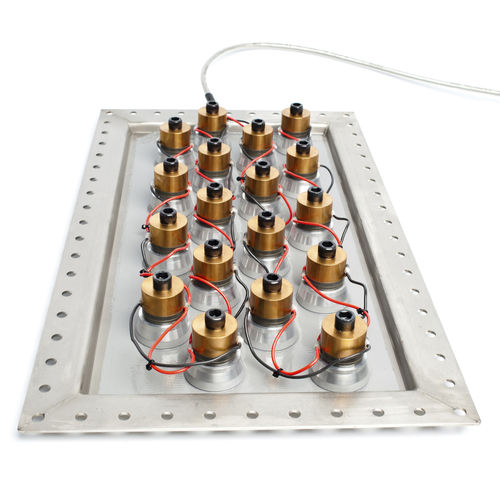 Transductor de ultrasonidos de placa - CL-FL - SinapTec - piezoeléctrico / para cuba de limpieza