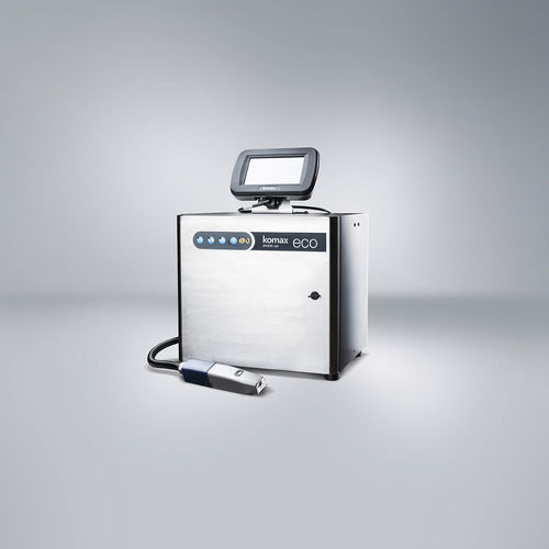 Máquina de marcado de inyección de tinta - M1630 Jet eco - Komax AG - para hilos / de impresión
