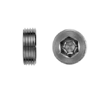 Tapón cónico - DIN 906 R - Lederer - roscado / de acero inoxidable / roscado