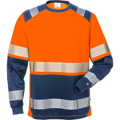 Camiseta de trabajo - 129514-271 - Fristads - de alta visibilidad / de algodón / de poliéster