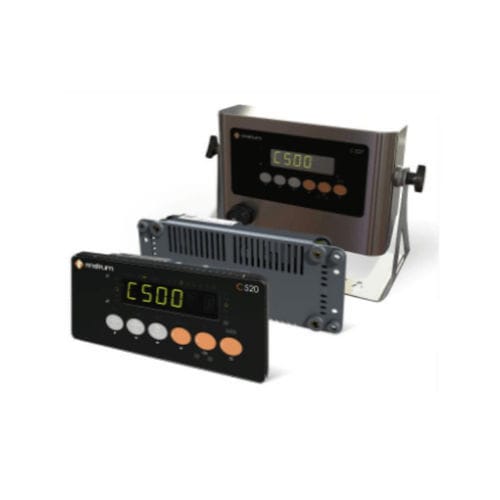Indicador controlador de pesaje digital - C series - Rinstrum - IP65 / para montaje sobre panel / montado sobre carril DIN