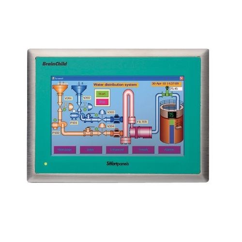 Terminal de operador con pantalla táctil - HMI 750 - BRAINCHILD ELECTRONIC CO., LTD - empotrable / 800 x 480 / ARM Cortex