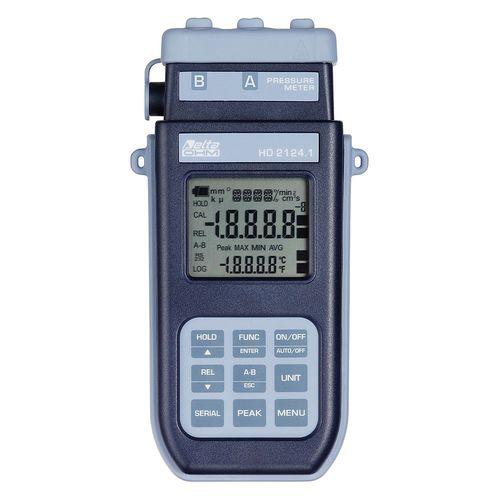 Manómetro y termómetro absoluto - HD2124 series  - Delta OHM - relativo / diferencial / digital