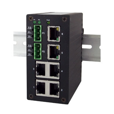 Conmutador Ethernet no administrable - EH2306  - Atop Technologies - 6 puertos / 10/100BaseT(X) / en riel DIN