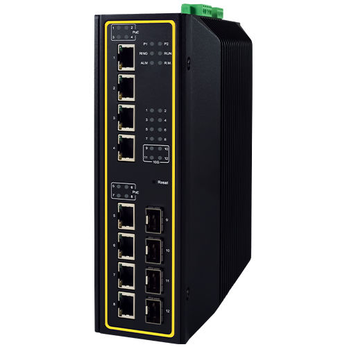 Conmutador Ethernet administrable - EHG7612 Series - Atop Technologies - 12 puertos / Gigabit Ethernet / gigabit
