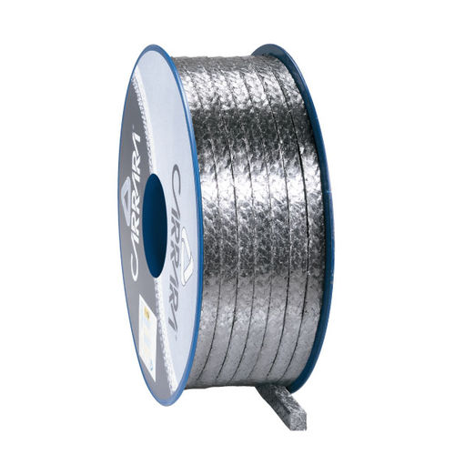 Empaquetadura trenzada de grafito - GR8748  - Carrara Global Sealing Solution - de hilo de carbono / de alta resistencia / para válvula