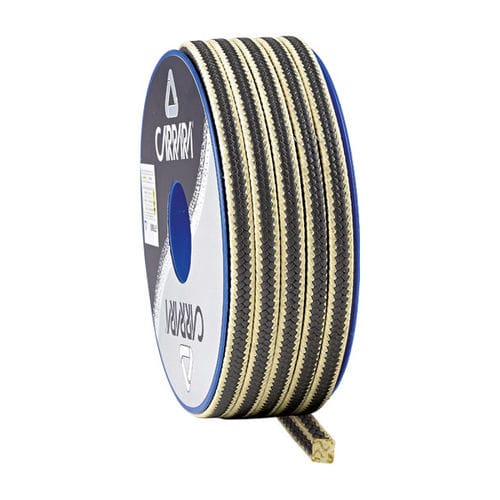 Empaquetadura trenzada de PTFE - GF7600K - Carrara Global Sealing Solution - de grafito / de hilo de aramida / de alta resistencia