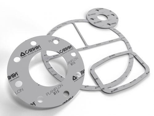 Lámina de junta de PTFE - PLANIFLON™ B15 - Carrara Global Sealing Solution - montada en brida / de gas / para aplicaciones industriales