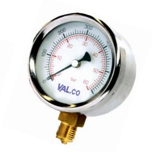Manómetro de esfera - VISOBAR MCV - VAL.CO srl - roscado / de aluminio / de acero