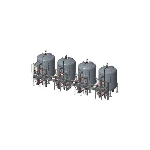 Filtro de agua - FILTRAFLO™ FCP-P - VEOLIA WATER STI - para el tratamiento de aguas residuales / de cesta doble / a presión