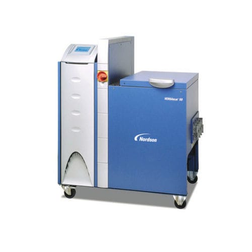 Máquina de fusión de cola hot-melt - VersaBlue® Plus series - Nordson Adhesive Dispensing - con bomba de engranajes