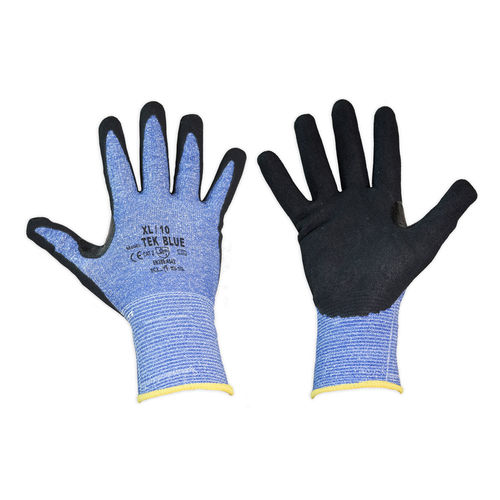 Guante de trabajo - Tek Blue - Microlin Cooper Ltd - de protección mecánica / anticortes / de nitrilo