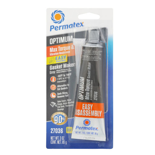 Cola silicona RTV - 27036 - PERMATEX - para metal / monocomponente / de estanqueidad
