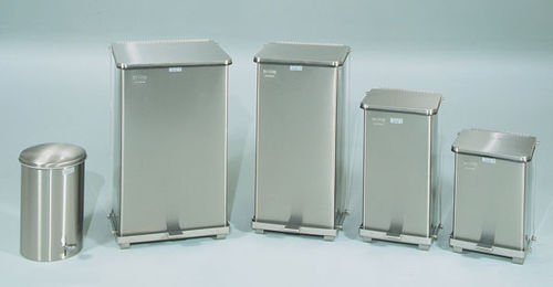 Cubo de basura de acero inoxidable - Terra Universal Inc. - para residuos peligrosos / con tapa