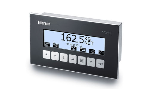 Terminal de pesaje visualizador LCD - OIML | 5024G - Eilersen Electric Digital Systems A/S - empotrable / IP44