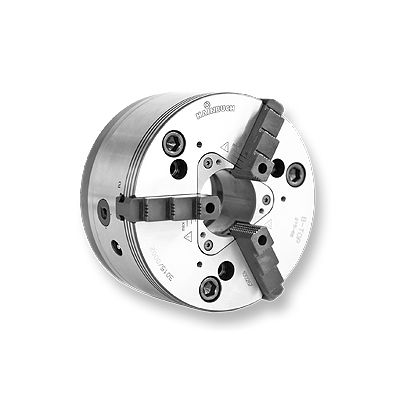 Mandril de torno automático - B-Top - HAINBUCH GMBH SPANNENDE TECHNIK - 3 mordazas / con centro hueco / para mecanizado