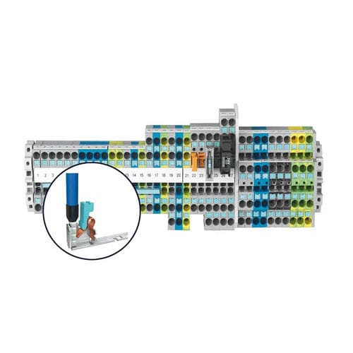 Bloque de conexión de baja tensión - 8WH6 - Siemens Low-voltage – Power distribution - en riel-DIN / enchufable / con tornillo