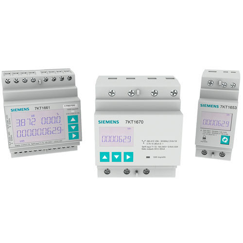Dispositivo de medición de potencia contador eléctrico -  7KT PAC1600 - Siemens Low-voltage – Power distribution - en riel DIN